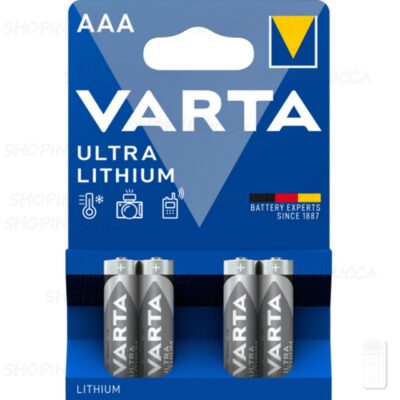 4 VARTA Ultra Lithium AAA Pile Batterie Litio Ministilo 1,5V Made in Germany