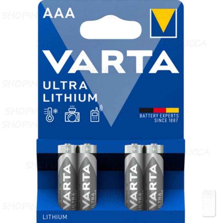 4 VARTA Ultra Lithium AAA Pile Batterie Litio Ministilo 1,5V Made in Germany