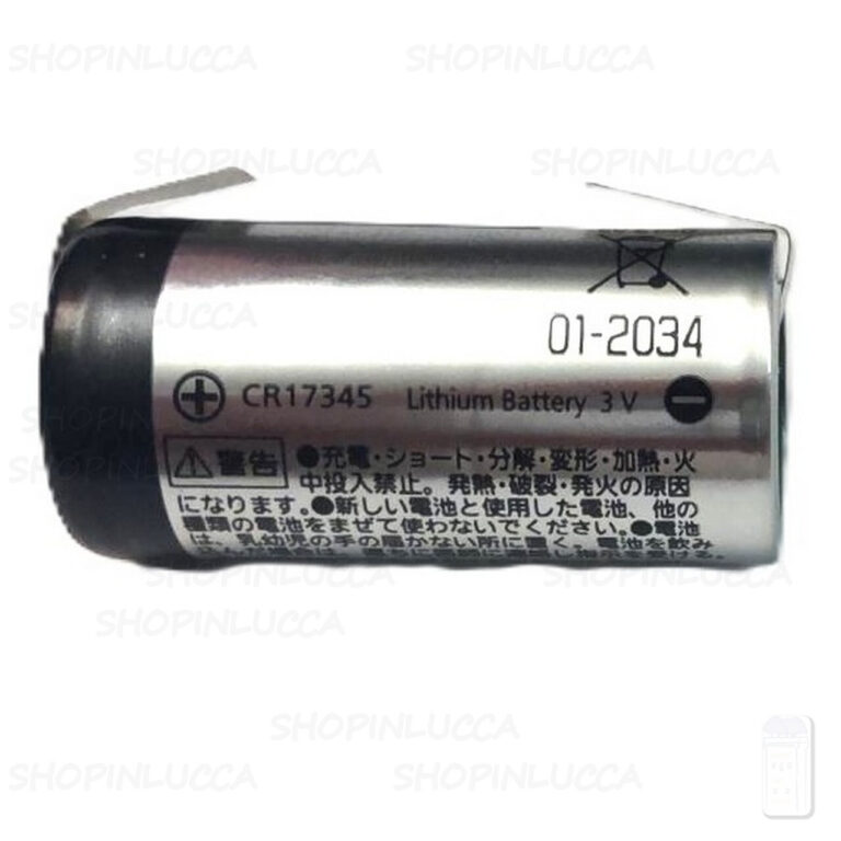 Batteria Pila PANASONIC CR123A litio 3v 123 CR17345 SFUSA BULK monouso lamelle saldare - immagine 6