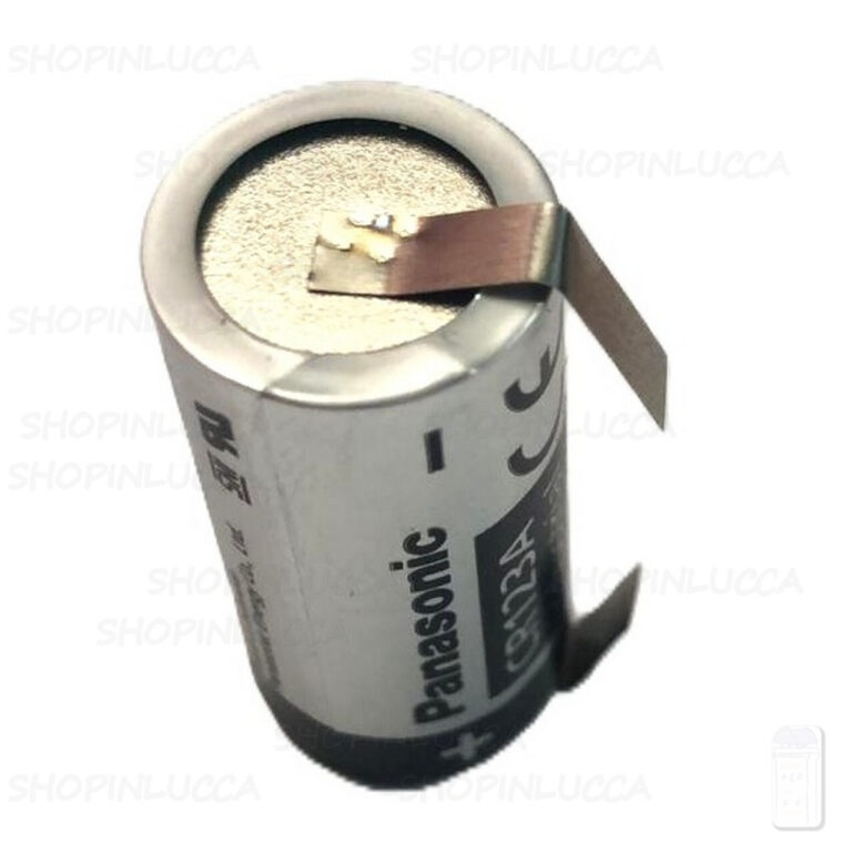 Batteria Pila PANASONIC CR123A litio 3v 123 CR17345 SFUSA BULK monouso lamelle saldare - immagine 3