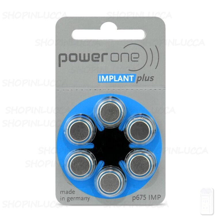 60 POWER ONE P675 IMPLANT PLUS Batterie Pile per apparecchi acustici COCLEARI - immagine 3