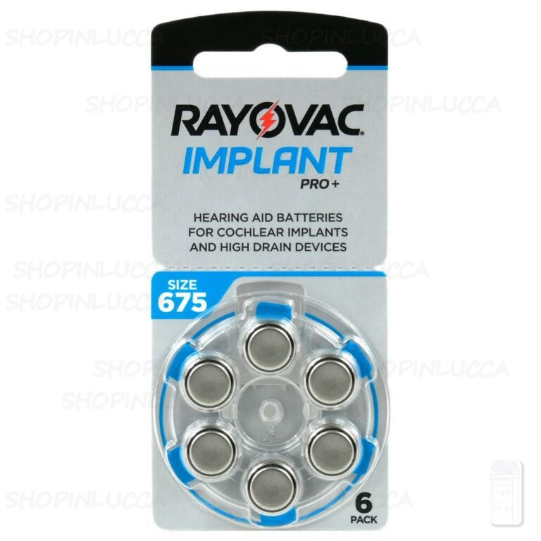 60 RAYOVAC 675 IMPLANT PRO Batterie Pile per apparecchi acustici COCLEARI - immagine 3