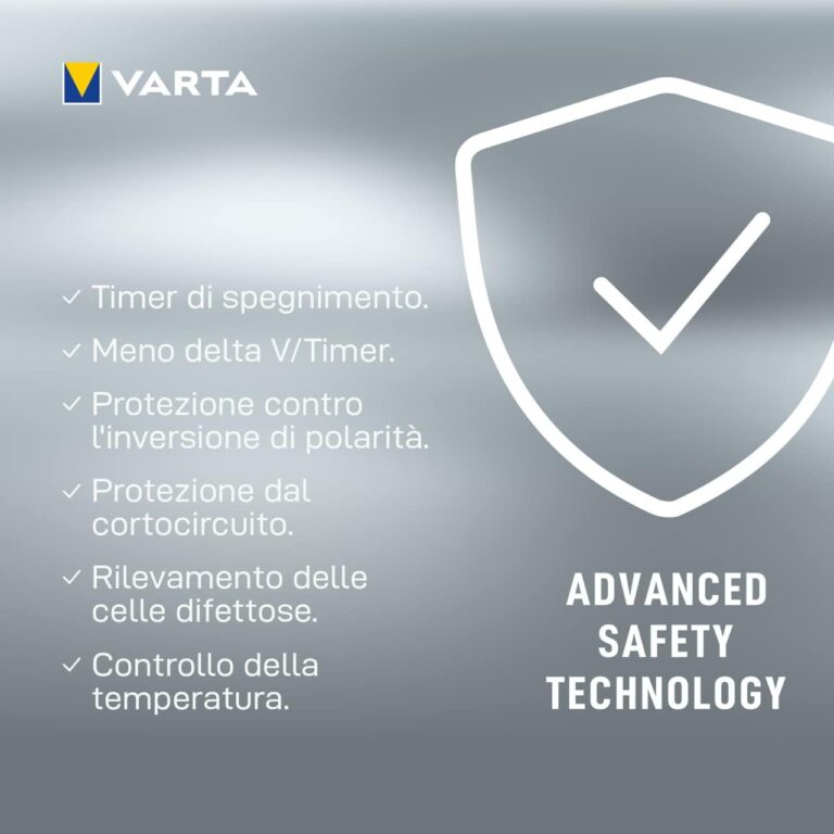 Caricabatterie VARTA LCD Smart Charger+ con 4 pile Stilo AA 2100mAh NiMH 1,2v - immagine 6