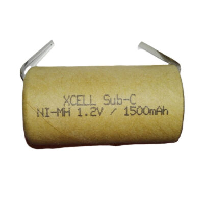 Batteria Sub-c Pila Ricaricabile NiMh SC 1,2V 1500mAh lamelle saldare