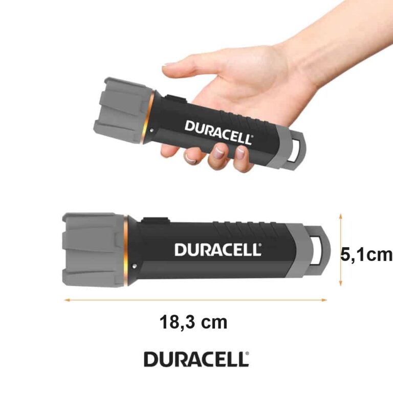 torcia duracell led 200lm autonomia 8h portata 150mt IPX6 galleggiante accensione automatica in acqua - immagine 2