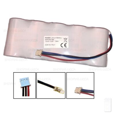 Batteria compatibile allarme ABB DTS9909 Pila 5ER34615M 14,4V+3,6V Sirena per esterno domus tech DTS7103