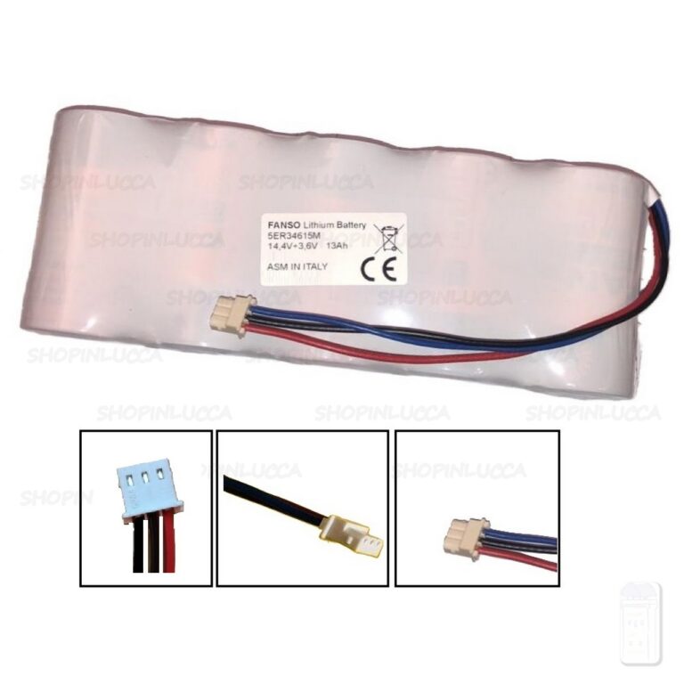 Batteria compatibile allarme ABB DTS9909 Pila 5ER34615M 14,4V+3,6V Sirena per esterno domus tech DTS7103