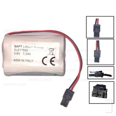 Batteria ABB Robot IRB 3HAC051036-001 REV02 1S2PLS17500 SAFT 2LS17500 3,6V 7,2Ah