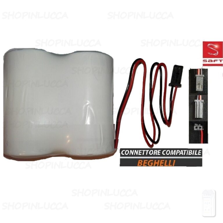Batteria allarme compatibile INTELLIGENT BEGHELLI 8132 pila SAFT 2LSH20 7,2V per sirena 3992 centrale 8611 ricevitore 8076 ripetitore 8077