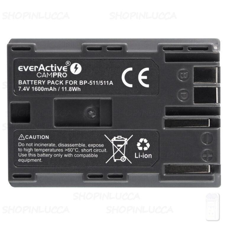 Batteria Ricaricabile CamPro EVB021 sostituisce Canon BP-511 per EOS 300D Powershot PRO90 - immagine 2