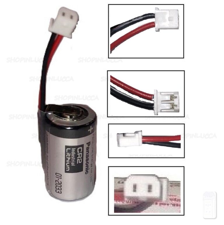 Batteria allarme CSI LT3010 pila PANASONIC CR2 per rilevatori radio wlink