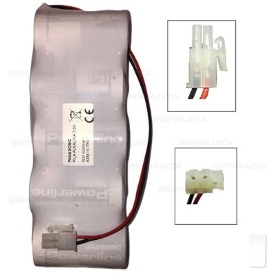 Batteria allarme per DUEVI pila PANASONIC 5XD 7,5V 12000mAh per sirena SIRENA VV-ZELA-R e VV-ZELA-RB-868