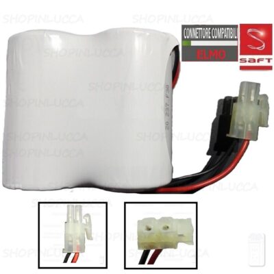 Batteria allarme compatibile ELMO SWBAT0000100 pila SAFT 2LSH20 7,2V per sirena GAIA 2k e HYDRA 4