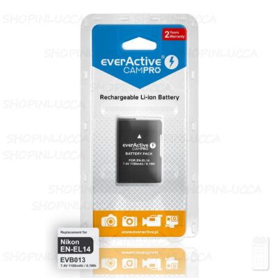 Batteria Ricaricabile CamPro EVB013 sostituisce Nikon EN-EL14 per Coolpix P7800 D5500