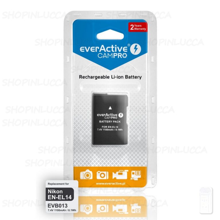 Batteria Ricaricabile CamPro EVB013 sostituisce Nikon EN-EL14 per Coolpix P7800 D5500