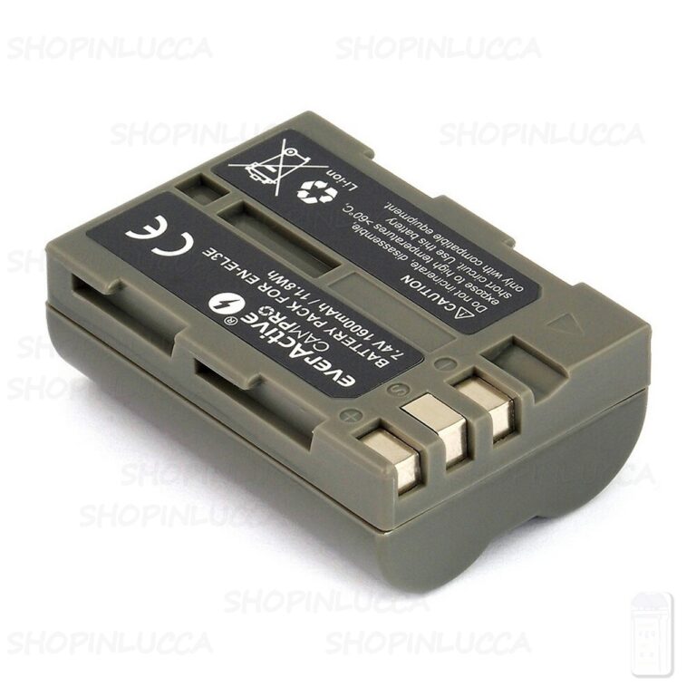 Batteria Ricaricabile CamPro EVB016 sostituisce Nikon EN-EL3e per D50 70 80 90 100 200 - immagine 2