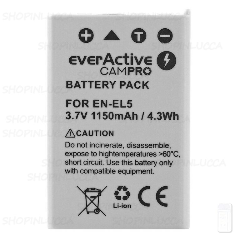 Batteria Ricaricabile CamPro EVB015 sostituisce Nikon EN-EL5 per Coolpix series - immagine 2
