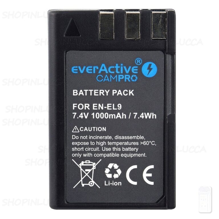 Batteria Ricaricabile CamPro EVB010 sostituisce Nikon EN-EL9 per D series - immagine 3