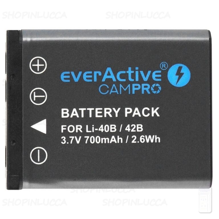 Batteria Ricaricabile CamPro EVB009 sostituisce Olympus LI-40B LI-42B Nikon EN-EL10 - immagine 3