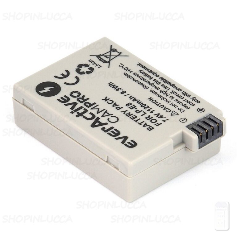 Batteria Ricaricabile CamPro EVB018 sostituisce Canon LP-E8 per EOS 700D Kiss X7i Rebel T5i - immagine 2