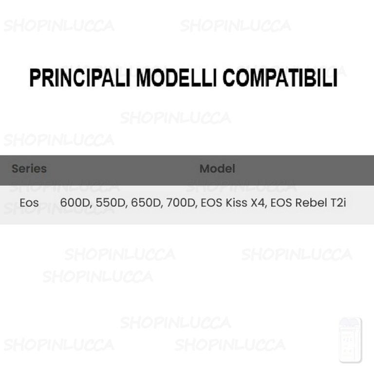 Batteria Ricaricabile CamPro EVB018 sostituisce Canon LP-E8 per EOS 700D Kiss X7i Rebel T5i - immagine 4
