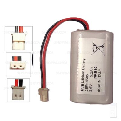 Batteria compatibile allarme NEXT-TEC NRB40 pila EVE 2ER14505 3,6V 5200mAh per rilevatori NIM88TX NCR25TX