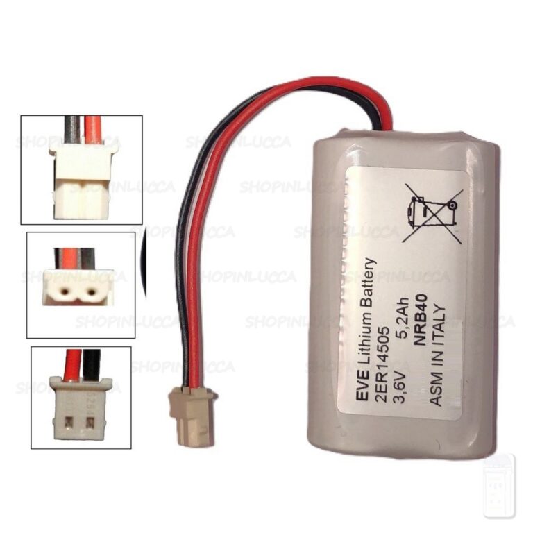 Batteria compatibile allarme NEXT-TEC NRB40 pila EVE 2ER14505 3,6V 5200mAh per rilevatori NIM88TX NCR25TX