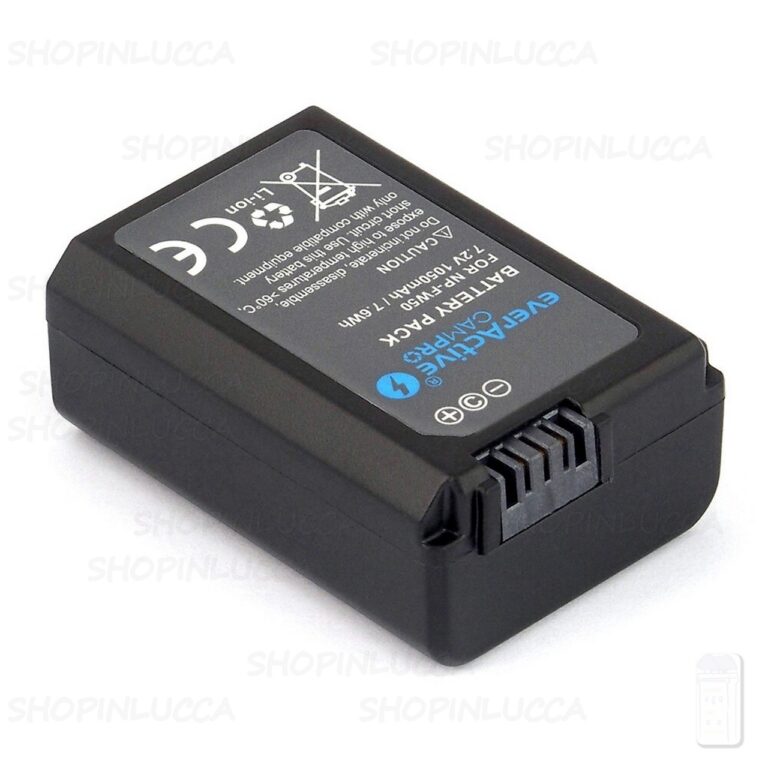 Batteria Ricaricabile CamPro EVB001 sostituisce SONY NP-FW50 per Alpha Nex SLT - immagine 3