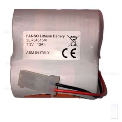 Batteria allarmi SILENTRON e SECURITY CA' pila FANSO 2ER34615M 7,2V per sirena senza fili