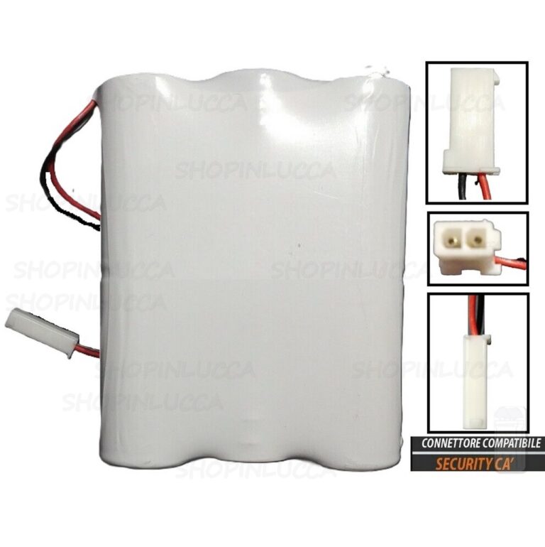 Batteria allarme compatibile BAT1010 e 861010 SECURITY CA' - SILENTRON - NICE pila PANASONIC 6xD 9V per sirene e centrali