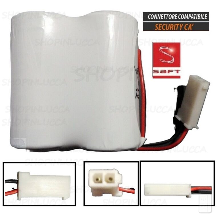 Batteria compatibile BAT1093 allarmi SILENTRON e SECURITY CA' pila SAFT 2LSH20 7,2V per sirena senza fili 5030 - 5430