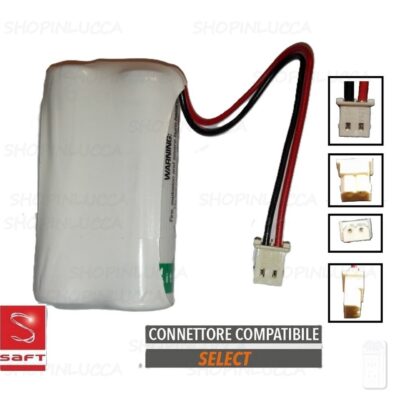 Batteria compatibile allarme SELECT SBT02 pila SAFT 2LS14500 7,2V infrarossi e trasmettitori Serie DB e Serie S