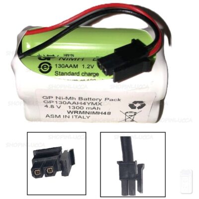 Batteria allarme compatibile SICURIT WRMNIMH48 per Visonic PowerMax Express e BENTEL  BW-B48K per BW30 Pila 4,8V 1300mAh