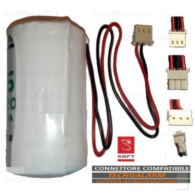 Batteria allarme TECNOALARM pila SAFT LSH20 3,6V per sensori infrarossi passivi TRIRED