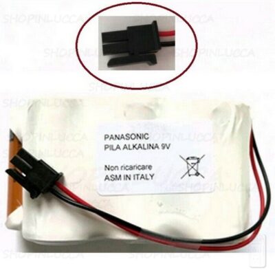 Batteria allarme TECSA M16 compatibile 880.143 per sirena HORNER 131.016 pila Panasonic 6xC 9V