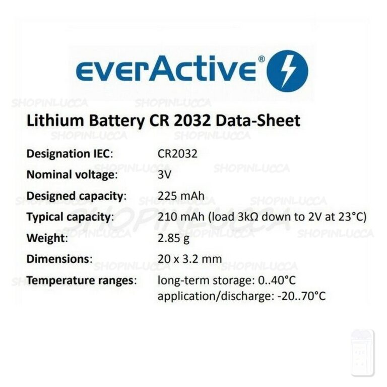 20 PILE LITIO CR2032 3V BATTERIE Bottone 2032 LITHIUM Bulk Sfuse Industrial - immagine 3