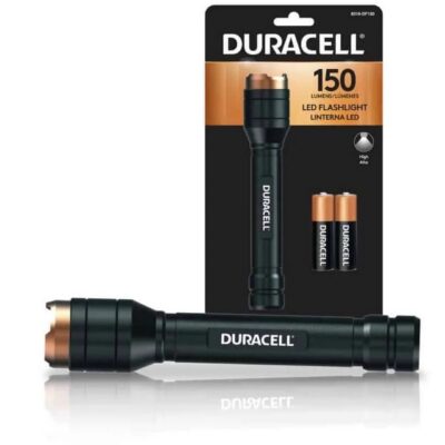 torcia duracell led 150lm autonomia 3h portata 120mt batterie pile incluse