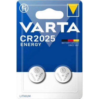 2 PILE LITIO CR2025 3V BATTERIE Bottone VARTA LITHIUM ENERGY Germany Brand