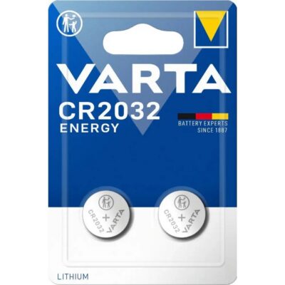 2 PILE LITIO CR2032 3V BATTERIE Bottone VARTA LITHIUM ENERGY Germany Brand