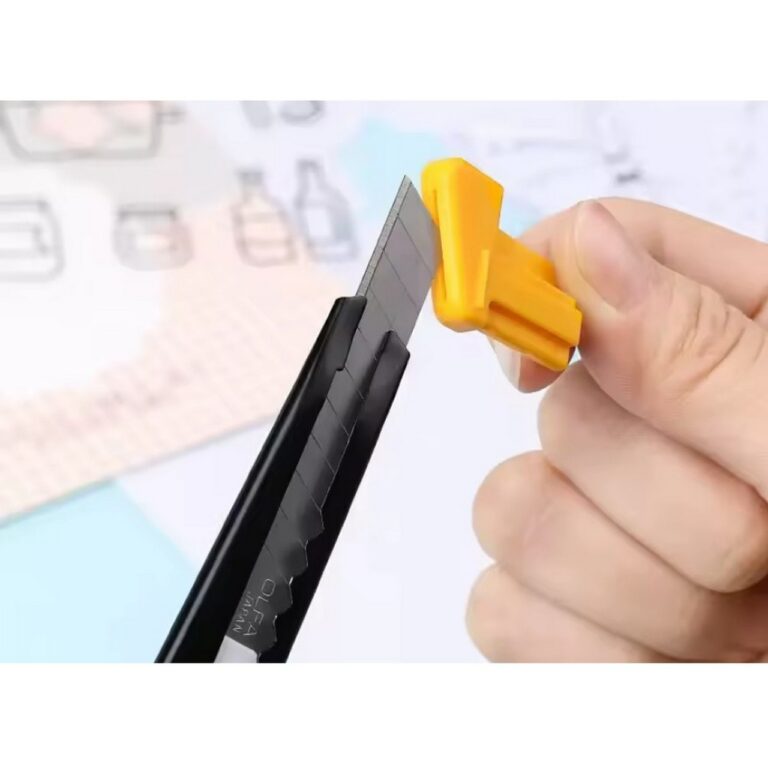 Cutter OLFA 180/B 9mm Tessuti Cuoio Cartone Linoleum Fogli Vinilici made in Japan - immagine 4