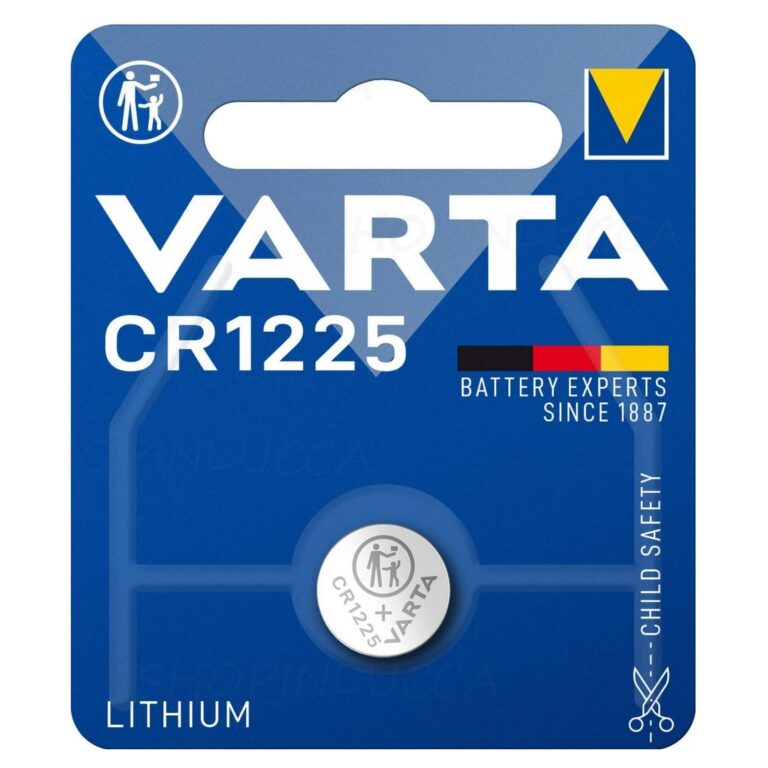 PILA LITIO VARTA CR1225 3V BATTERIA Bottone LITHIUM EXTRA Germany Brand
