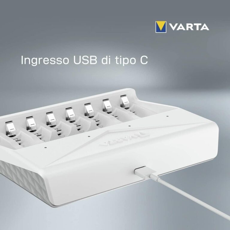 Caricabatterie VARTA USB Multi Charger 8 posti per AA & AAA NiMH 1,2v - immagine 2