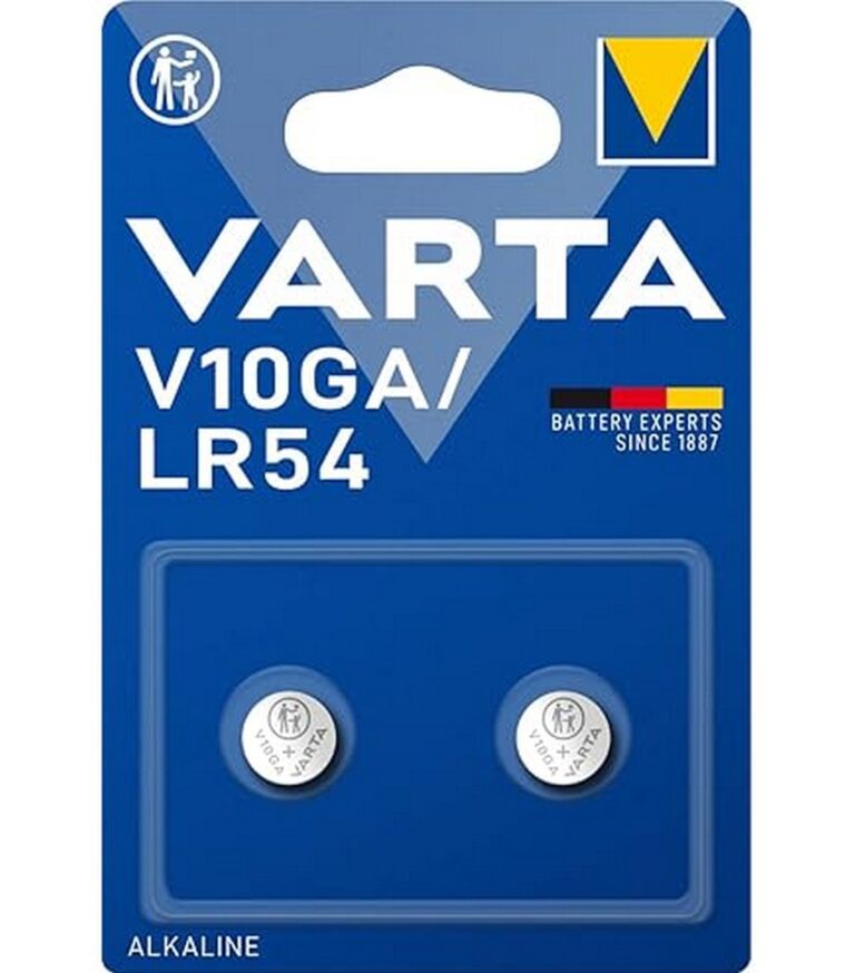 2 PILE VARTA V10GA BATTERIE Bottone ALCALINE 1,5V Germany Brand