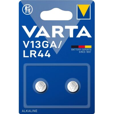 2 PILE VARTA V13GA BATTERIE Bottone ALCALINE 1,5V Germany Brand