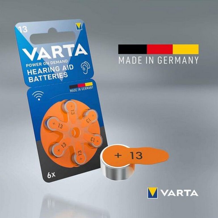 60 pile per apparecchi acustici VARTA 13 batterie protesi udito PR48 Made in Germany - immagine 3