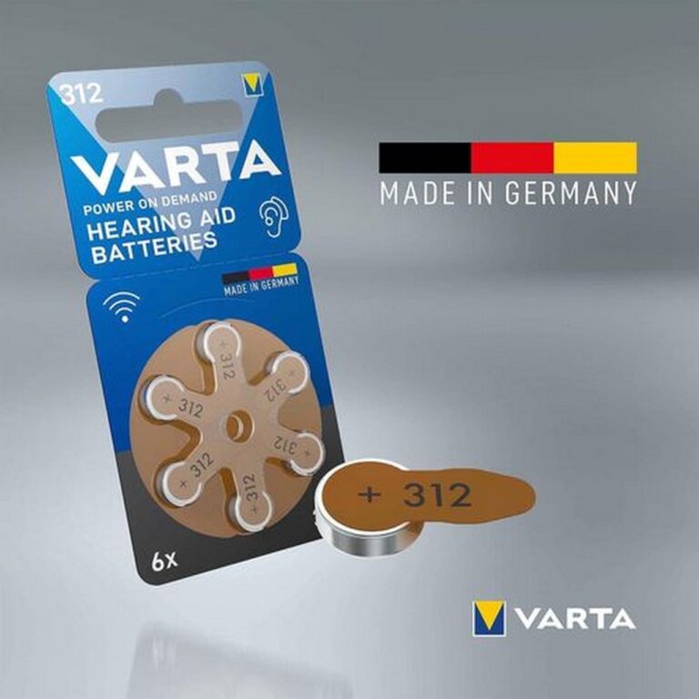 60 pile per apparecchi acustici VARTA 312 batterie protesi udito PR41 Made in Germany - immagine 3