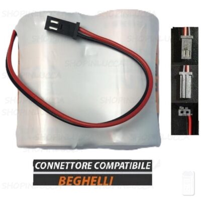 Batteria allarme compatibile INTELLIGENT BEGHELLI 8132 pila FANSO 2ER34615M 7,2V per sirena 3992 centrale 8611 ricevitore 8076 ripetitore 8077