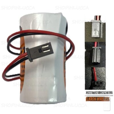 Batteria compatibile BAT80009 allarme ELKRON pila FANSO ER34615M 3,6V 13000mAh per centrale e sirena