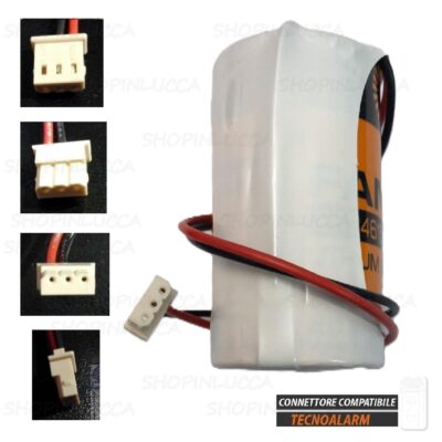 Batteria allarme TECNOALARM pila FANSO ER34615M 3,6V per sensori infrarossi passivi TRIRED