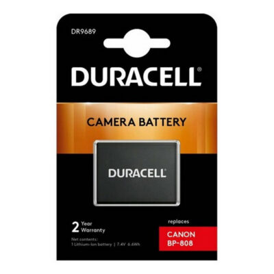 Duracell DR9689 Batteria per Canon Legria HF M30, M40 | Sostitutiva BP-808 con Infochip
